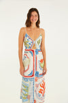 Farm Rio Beach Stamp Midi Dress