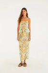 Farm Rio Cropped Jardim de Mar Midi Skirt