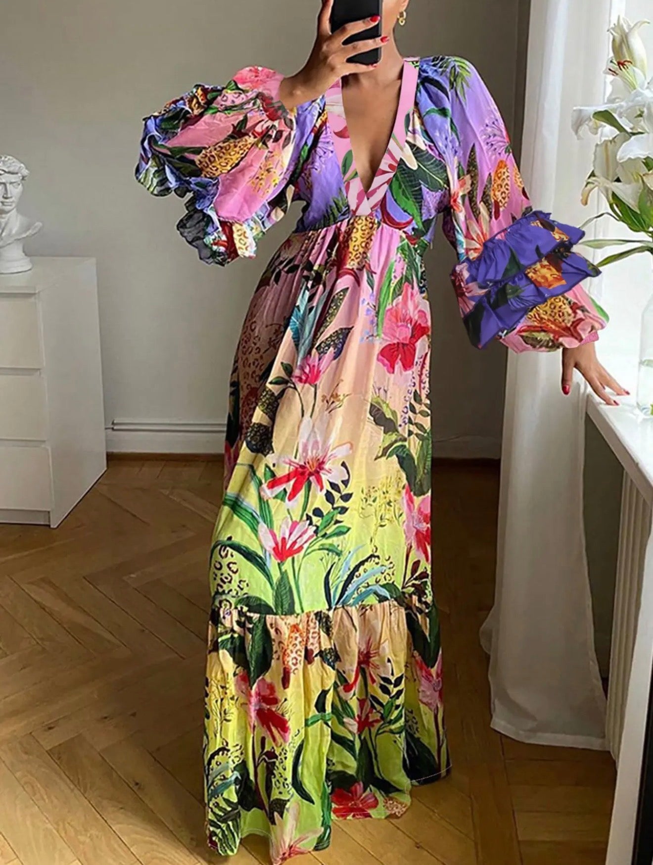farm rio amazonian ombre maxi dress FARM Rio | Dresses | Farm Rio Amazonian Ombre Maxi Dress