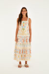 Farm Rio Amalfi Embroidered Dress - X Small