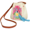 Mercedes Salazar Embroidered Raffia Bucket Bag