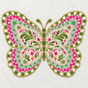 Pink and Green Social Butterfly Placemats