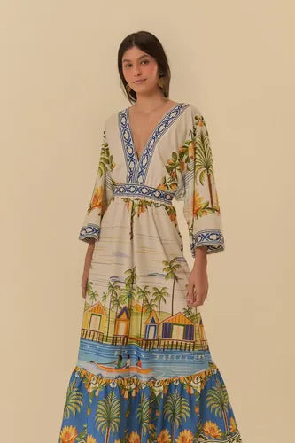 farm rio amazonia forest maxi dress Size chart