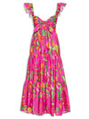 Farm Rio Pink Fruit Garden Midi Dress