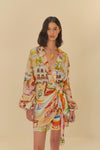 Farm Rio Aracati Wrap Mini Dress