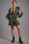 Farm Rio Winter Garden Mini Dress